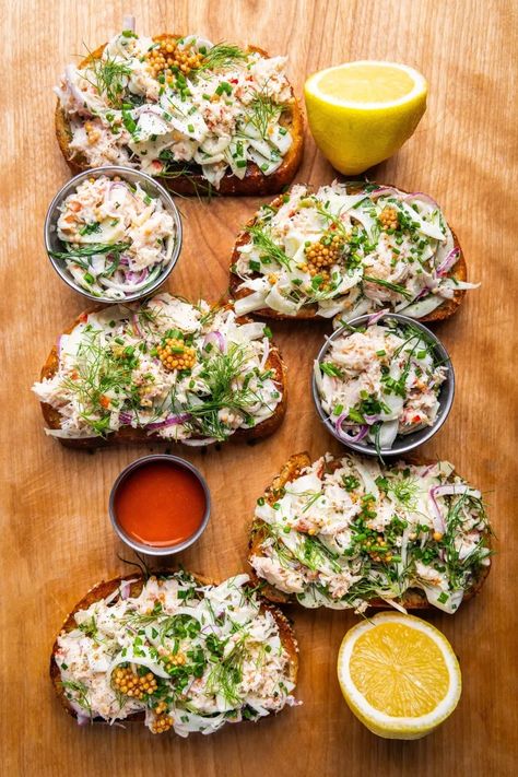 Snow Crab Salad, Dennis Prescott, Fennel Bulb, Snow Crab, Recipes To Cook, Best Seafood Recipes, Crab Salad, Crab Recipes, More Recipes