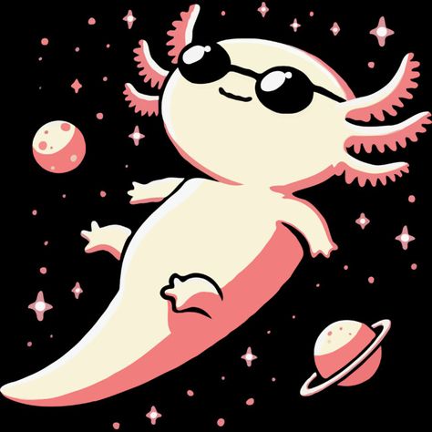 Space Axolotl is a Men's T-Shirt designed by katzura to illustrate your life and is available at Design By Humans Space Axolotl, Axolotl Illustration, Artist Branding, Popular Artists, Art Contest, Mens Long Sleeve Tee, Men's Tank, Sweater Pullover, Cowl Neck Sweater