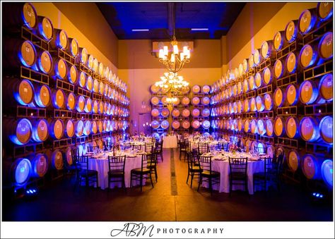 Wilson Creek Winery Perks: Huge  Winding staircase Barrel Room looks tasteful not cheesy or cluttered Rustic Winery Wedding, Rustic Winery, California Winery, Barrel Room, Wedding Reception Photography, Wedding Details Photography, Restaurant Wedding, Winery Wedding, Reception Wedding