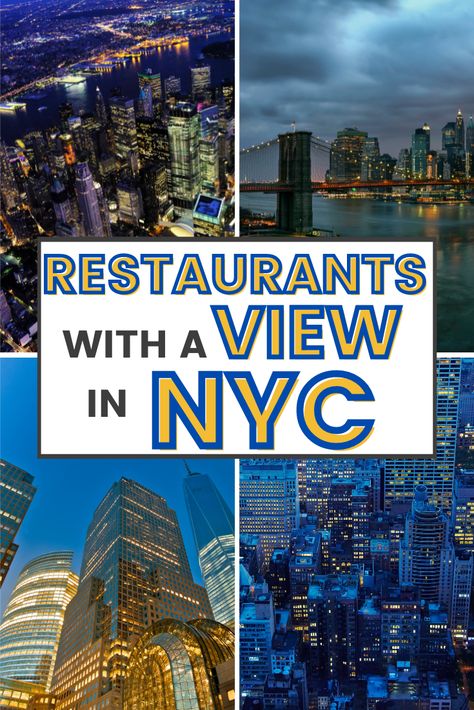 Looking for a dining experience with a view in NYC? Our list of the 15 best restaurants with a view will impress you with stunning NY skyline views, breathtaking waterfront views and amazing food! Make unforgettable memories as you savor mouthwatering dishes. 🍽️👨‍🍳 Nyc View, Fun Restaurants In Nyc, Ny Skyline, Ny Restaurants, Nyc Travel Guide, Travel Destinations Photography, City Island, Nyc Travel, Rooftop Lounge