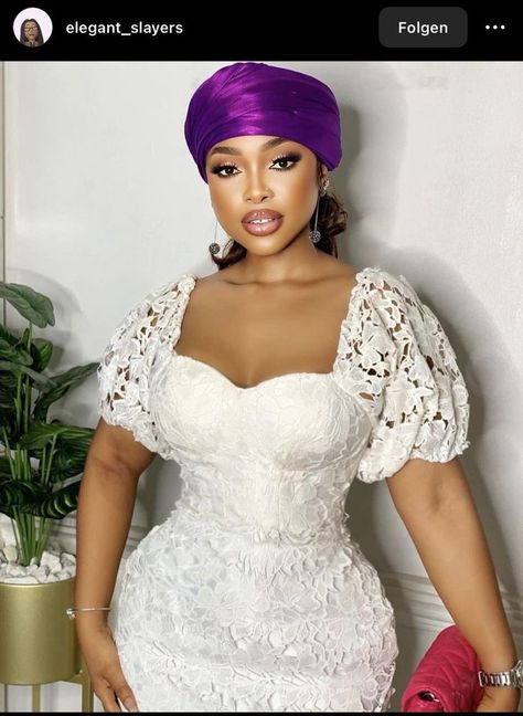 White Owambe Styles, White Lace Gown Styles Aso Ebi, White Lace Asoebi, White Asoebi Lace Styles, White Lace Dress Styles Nigerian, White Lace Dress Styles, Cord Lace Gown Styles, Lace Dress Styles Nigerian, Lace Gown Styles Nigerian