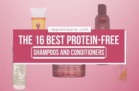 Protein Free Hair Products, Protein Free Shampoo, Low Porosity Hair Care, Clear Shampoo, Organic Conditioner, Protein Shampoo, Protein Conditioner, Shampoos And Conditioners, Curl Shampoo