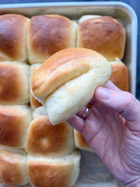 Parker House Rolls Recipe - That Bread Lady Parker House Rolls Recipe, Frozen Rolls, Parker House Rolls, Instant Potatoes, Cooking Bread, Parker House, Breakfast Bars, Instant Yeast, Bread Rolls