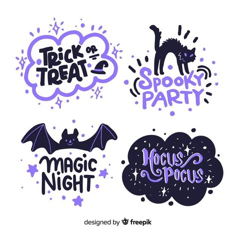 Watermark Ideas, Halloween Logo, Desain Buklet, Logo Creator, Halloween Labels, Halloween Fonts, Magic Design, Halloween Illustration, Halloween Snacks