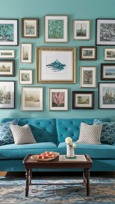 25 Creative Turquoise Living Room Decor Ideas – The Crafty Hacks Turquoise Sofa Living Room Decor, Turquoise Living Room, Turquoise Couch, Designing A Living Room, Turquoise Sofa, Turquoise Living Room Decor, Living Room Turquoise, Turquoise Tile, Turquoise Vase