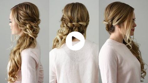 Side Swept Braid Wedding Hair, Formal Side Hairstyles Tutorials, Side Swept Dutch Braid, Side Swept Wedding Hair Tutorial, Side Swept Hairstyles Tutorial, Side Hairstyles Tutorial, Side Ponytail Wedding Hairstyles, Side Ponytail Wedding, Side Swept Braid