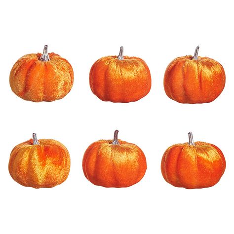 Velvet Pumpkin Decor, Raz Imports, Fall Thanksgiving Decor, Seasonal Displays, Velvet Pumpkins, Orange Velvet, Battery Operated Candles, Autumn Halloween, Small Pumpkins