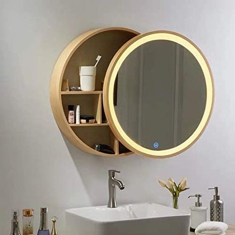 Bathroom Cabinet With Mirror: Choosing The Best Designs! Mirror Cabinet With Light, Shelf Vanity, Cabinet Mirror, Bathroom Gadgets, Mirror Bathroom, Mirror Cabinet, Bathroom Mirror Cabinet, Wall Hung Toilet, Led Mirror Bathroom