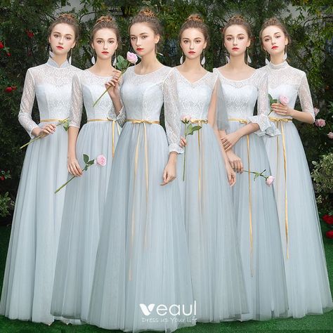 Sky Blue Bridesmaid Dresses, Dark Green Bridesmaid Dress, Cheap Bridesmaid Dresses Online, Blush Pink Bridesmaid Dresses, Bridesmaid Dresses 2018, Royal Blue Bridesmaid Dresses, Princess Bridesmaid Dress, Bridesmaid Dresses Long Chiffon, Beautiful Bridesmaid Dresses