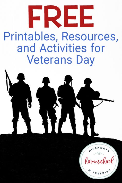 Free Printables, Resources, and Activities for Veterans Day - Homeschool Giveaways Veterans Day Worksheets, Pattern Cards Preschool, Veterans Day Meaning, Veterans Day For Kids, Veterans Day Images, Veterans Appreciation, Veterans Day Coloring Page, Free Veterans Day, Remembrance Day Activities