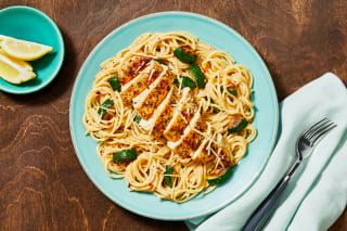 Lemony Spaghetti, Hello Fresh Chicken, Lemon Spaghetti, Hello Fresh Recipes, Spaghetti Recipe, Chicken Spaghetti, Italian Chicken, Chicken Spices, Chicken Cutlets