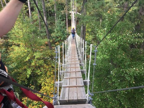 Don't let the name fool you, these folks also offer stunning, gorgeous treks through the Northwoods forest canopy for an experience you'll never forget. Eagle River Wisconsin, Wisconsin Waterfalls, Minocqua Wisconsin, Forest Canopy, Zip Line, Wisconsin Travel, Sea To Shining Sea, Door County, Pure Michigan