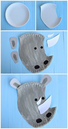 Paper Plate Rhino Craft for Kids - Fun zoo art project!                                                                                                                                                                                 More Rhino Craft, Plate Crafts For Kids, Safari Crafts, Furniture Australia, Paper Plate Art, Jungle Crafts, Zoo Crafts, Zoo Animal Crafts, Paper Plate Animals