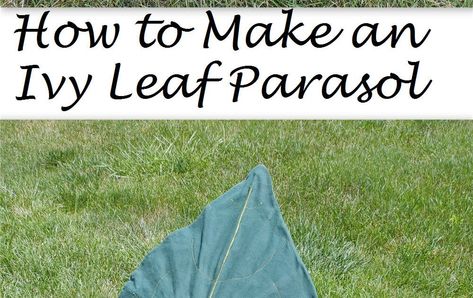 Make A Fairy, Leaf Blanket, Chalk Pencil, Parasol Umbrella, Spray Paint Cans, Raw Fabric, Machine Embroidery Thread, Ladder Stitch, Straight Pins