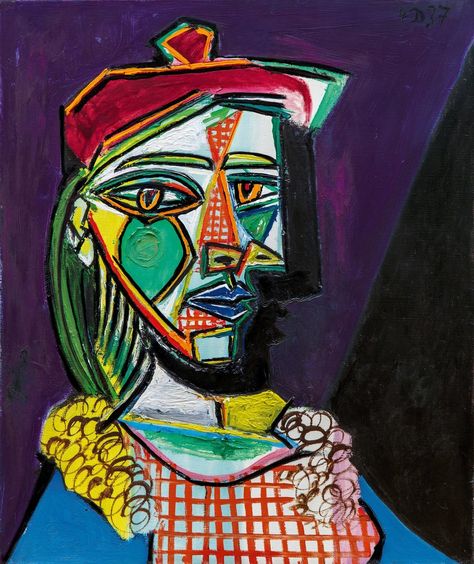 Picasso Painting of a Lover in a Beret Brings $69.4 Million - The New York Times Cubist Portraits, Picasso Cubism, Expensive Artwork, Picasso Portraits, Art Spatial, Pablo Picasso Art, Art Picasso, Pablo Picasso Paintings, Istoria Artei