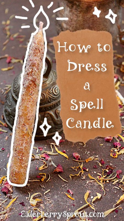 I Candle dressing is a process in which you adhere oils and herbs to a candle to add more intention, love and magic to the burning of the candle. This is often done with a spell/chime candle, for a specific spell with herbs that have the proper correspondence. However you can dress whatever candle you would like to! 

UPDATE - 7-15-22 - Below is a new video to accompany this post! In this video I am dressing a chime candle with calming herbs but the process is the same :) Candle Dressing Oil, Health Candle Spell, Herbs To Dress Candles, Make Spell Candles, How To Dress Candles With Herbs, How To Dress Candles, Magic Spell Candles, Love Spell Candle Diy, Block Buster Candle Spell