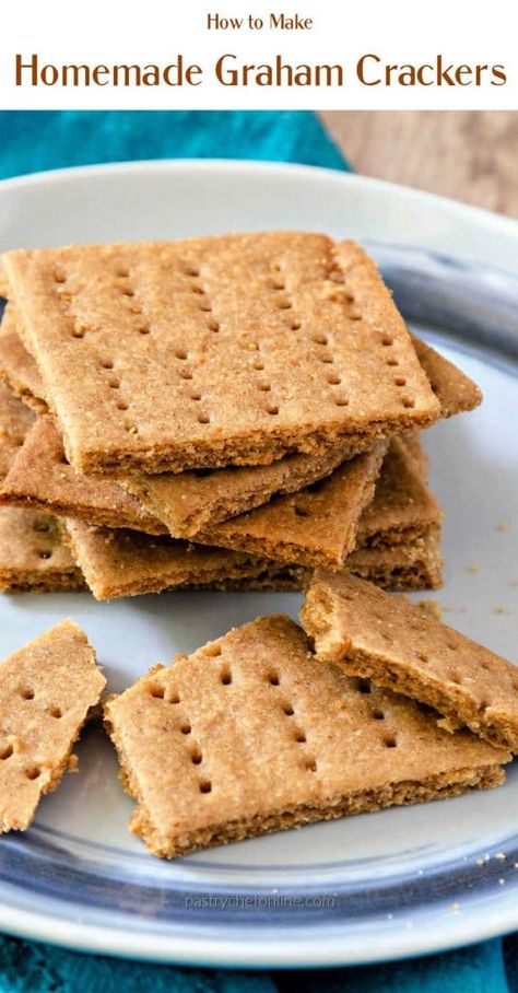 Gluten Free Graham Cracker Recipe, Gf Crust, Gf Graham Crackers, Graham Cracker Recipes, Gluten Free Graham Crackers, Gf Cookies, Biscuits Graham, Gluten Free Crackers, Homemade Graham Crackers