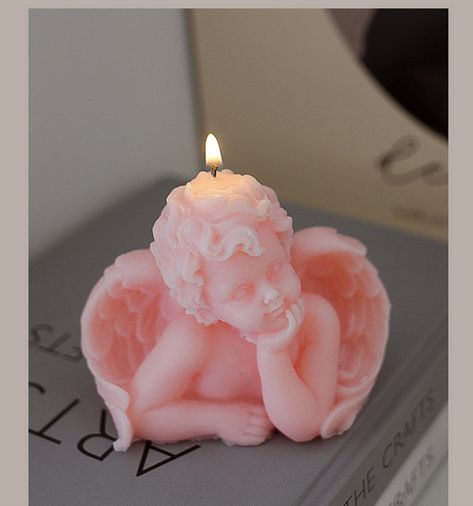 PRICES MAY VARY. Angel Shaped Handmade Aesthetic Natural Floral Perfume Aroma Handmade Wax Small Travel Candle In Gift Package. Fresh odor,perfect for meditation stress relief mood boosting aromatherapy. 150G/6-8 hours burning time.Lasting charming floral scent. Great for photo prop,home decoration,wedding souvenir,holiday gift etc. Burning cleaner and longer without black smoke,harmless to humans,pets and environment. 1、Material:soy wax; Color:pink;  Shape:Angel Shaped;  Fragrance:Floral.  Cott Aesthetic Natural, Aesthetic Candle, Handmade Aesthetic, Floral Perfume, Angel Candles, Travel Candles, Aesthetic Candles, Candle Aesthetic, Natural Soy Wax Candles