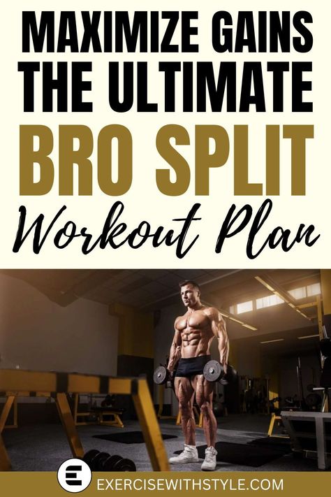 Feeling overwhelmed with your workout routine? Try our comprehensive "Bro Split Workout Plan" for targeted muscle group training. Say goodbye to confusion and hello to gains with our detailed PDF guide. 💪 #BroSplit #WorkoutPlan #FitnessGoals Bro Split Workout Plan, Split Workouts, Bro Split, Reverse Pyramid, Split Workout, Workout Splits, Tricep Extension, Major Muscles, Group Training