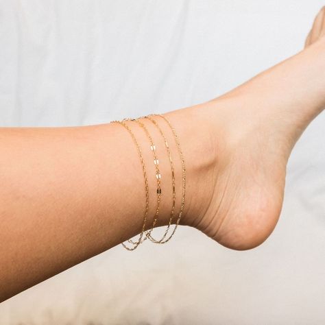 @simpleanddainty posted to Instagram: The sweetest lil accessory for summer. Who snagged one, &amp; which chain did you get?! Dainty Delicate Chain Bracelets For Layering, Delicate Layering Bracelets, Layering Bracelets With Delicate Chain, Layering Delicate Snake Chain Jewelry, Dainty Gold-plated Layered Necklace With Delicate Chain, Silver Chain Anklet, Gold Anklet, Sterling Silver Anklet, Silver Anklets