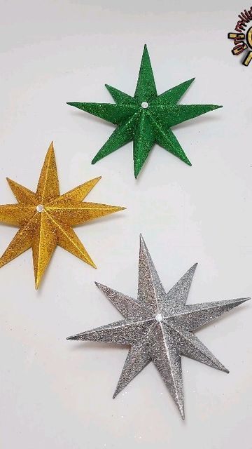 Stars From Toilet Paper Rolls, Toilet Paper Roll Crafts Christmas Stars, Christmas Diy, Diy And Crafts, Stars, Christmas