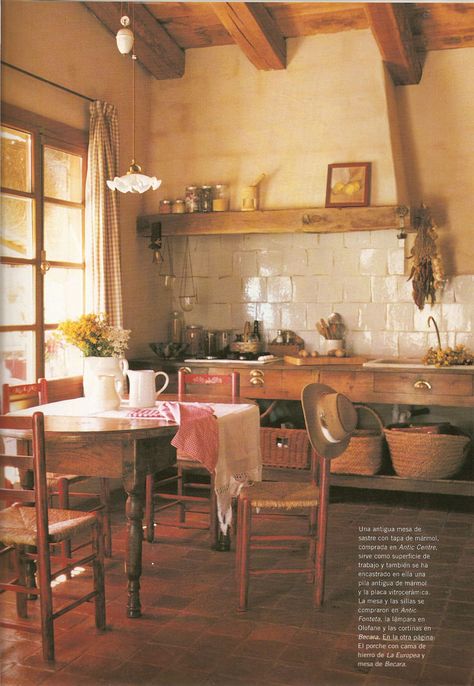 Inspiration Unfit Kitchen. European Rustic Farmhouse. True open shelves and no standard  kitchen cabinets. Luxury Farmhouse Kitchen, Modern European Farmhouse, European Farmhouse Kitchen, Unfitted Kitchen, Contemporary Style Kitchen, European Kitchens, European Farmhouse, Charming Kitchen, Farmhouse Kitchen Cabinets