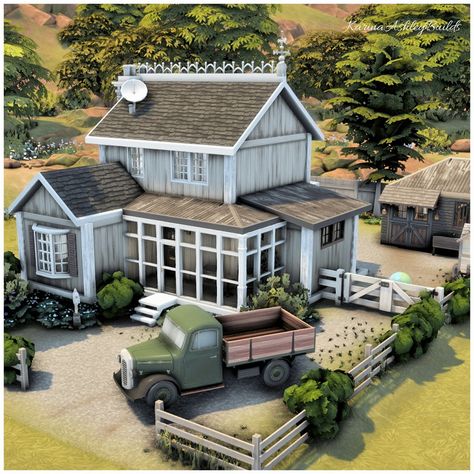 Little Farm2. #ad #eapartner Little farm for a small family. 2 Bed 2 bath 30x20 $75,9550 Disclaimer: Thanks to the #eacreatornetwork I receive free codes and early access to the sims4. I am not being paid to create any content unless otherwise stated. Game: The Sims gallery ID: KarinaAshleyYT – You can also search ”#KarinaAshley” #showusyourbuilds #simscommunity #simscreatorscommunity #sccregram #TheSims4 #sims4builders #Sims4House #sims #sims4creations #simstagram #build #builds #S... Sims 4 Small Farmhouse, Sims 4 Small Farm, Sims 4 Farmhouse Layout, Sims 4 Trailer House, Sims 4 Country House, Sims 4 Farm Cc, Sims Farm, Sims 4 Tiny House, Sims 4 Farmhouse