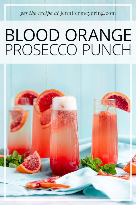 Blood Orange Mimosa, Prosecco Punch Recipes, Prosecco Recipes, Speakeasy Drinks, Tipsy Tuesday, Prosecco Punch, Blood Orange Recipes, Blood Orange Cocktail, Prosecco Wine