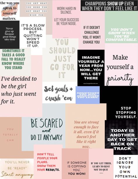 Motivational Collage Wallpaper, Inspirational Quotes Collage, Wallpapers Motivation, Quotes Collage, Study Inspiration Quotes, Vision Board Collage, Quote Collage, Med School Motivation, Positive Wallpapers