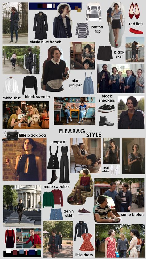 #fleabag #style #series #london #british #england #chic #classic #breton #outfits Fleabag Inspired Outfit, Fleabag Aesthetic Outfits, Fleabag And Priest Costume, Fandom Inspired Outfits, British Inspired Outfits, British Halloween Costumes, Fleabag Style, Fleabag Halloween Costume, Fleabag Fashion