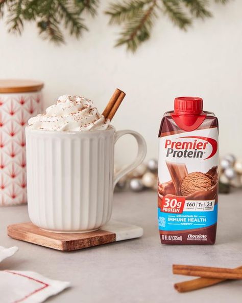 Premier Protein on Instagram: "As if hot cocoa couldn’t get any better. Warm up your favorite chocolatey Premier Protein and add a dash of fun garnish! What are you topping on yours?!" Premier Protein, Immune Health, Ketchup Bottle, Hot Cocoa, Hot Chocolate, Cocoa, Health, On Instagram, Instagram