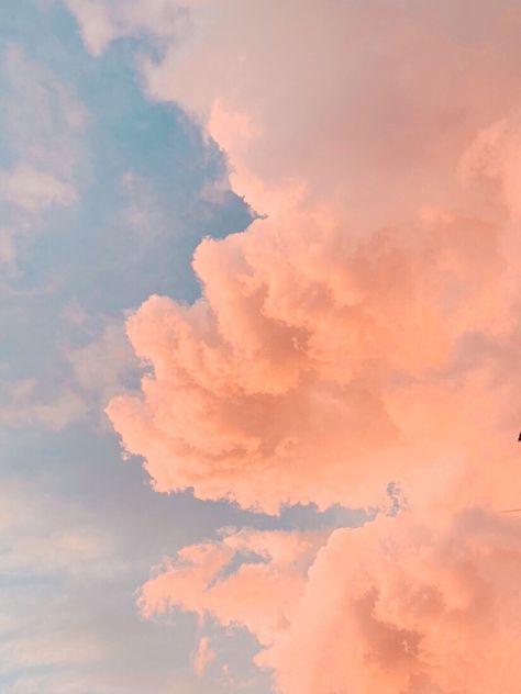 Wallpaler for your phone ❤️ #sky #wallpaper #peachy Peach Sky Aesthetic, Blue Peach Aesthetic, Peach Colour Wallpaper, Peach Colored Wallpaper, Caligraphy Wallpaper, Peach Wallpaper Aesthetic, Arianna Core, Peach Aesthetic Wallpaper, Diana Core