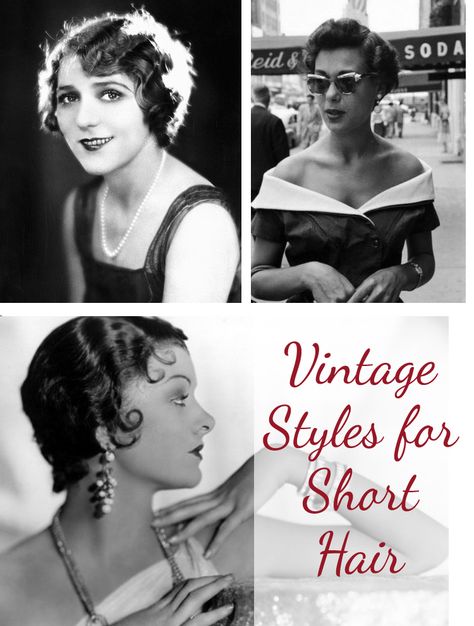 1930s Short Hairstyles, 1930s Short Hair, Short Hair Vintage, 1920s Hair Short, 1940s Hairstyles Short, 1950’s Hair, Vintage Short Hair, 60s Hair Tutorial, Easy Vintage Hairstyles