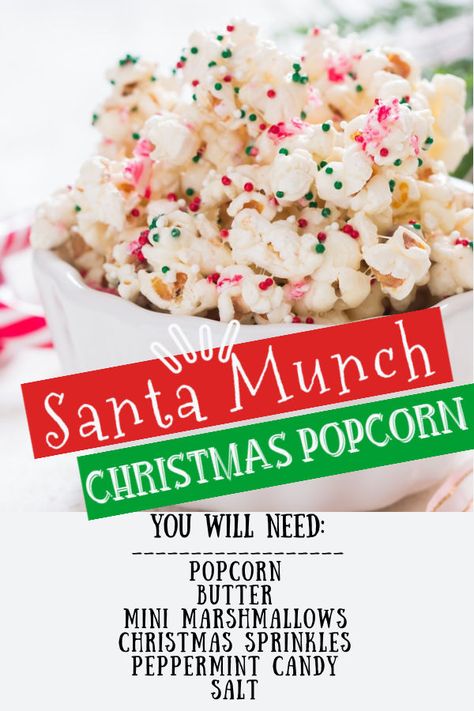 Christmas Popcorn Recipes, Holiday Popcorn, Morning Ideas, Fun Holiday Treats, Christmas Popcorn, Crafty Morning, Popcorn Treats, Popcorn Gift, Flavored Popcorn