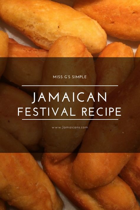 Jamaican Festival Recipe, Traditional Jamaican Food, Jamaican Festival, Escovitch Fish, Festival Recipe, Jamaican Breakfast, Trinidad Recipes, Carribean Food, Jamaican Cuisine