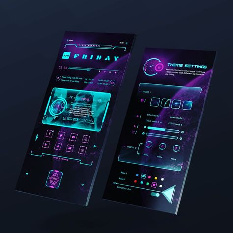 Futuristic Phone Theme, Futuristic Phone Concept, Futuristic Phones, Smooth Animation, Cyberpunk Tech, Neon Space, Futuristic Tech, Future Technology Concept, Cyberpunk Games