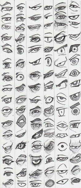 Muitos olhos famosos para referência Anime Eyes Drawing Reference, Anime Study, Mata Manga, Ako Kresliť, Eye Reference, Drawing Hands, Couple Drawing, Eye Drawing Tutorials, 얼굴 드로잉