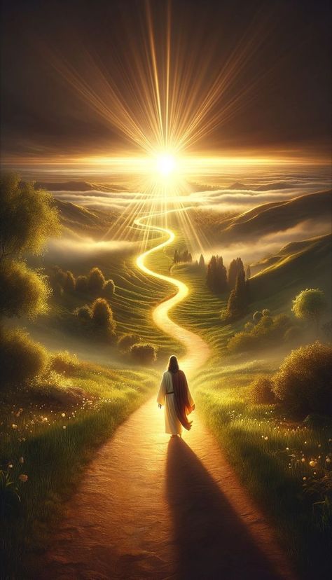 Jesus Photos Beautiful, Jesus Love Images, Path To Heaven, Church Backgrounds, Loving Father, Rare Features, Jesus Artwork, Jesus Christ Artwork, Heaven Art