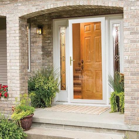 Best Storm Doors, Replace Exterior Door, Pella Doors, Aluminum Storm Doors, Glass Storm Doors, Storm Doors, Doors Exterior, Doors And Floors, Screen Doors