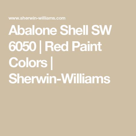 Abalone Shell SW 6050 | Red Paint Colors | Sherwin-Williams Red Paint Colors, Sherwin Williams Paint Colors, Paint Projects, Red Paint, Abalone Shell, Color Samples, Coral Reef, Sherwin Williams, Dream Homes