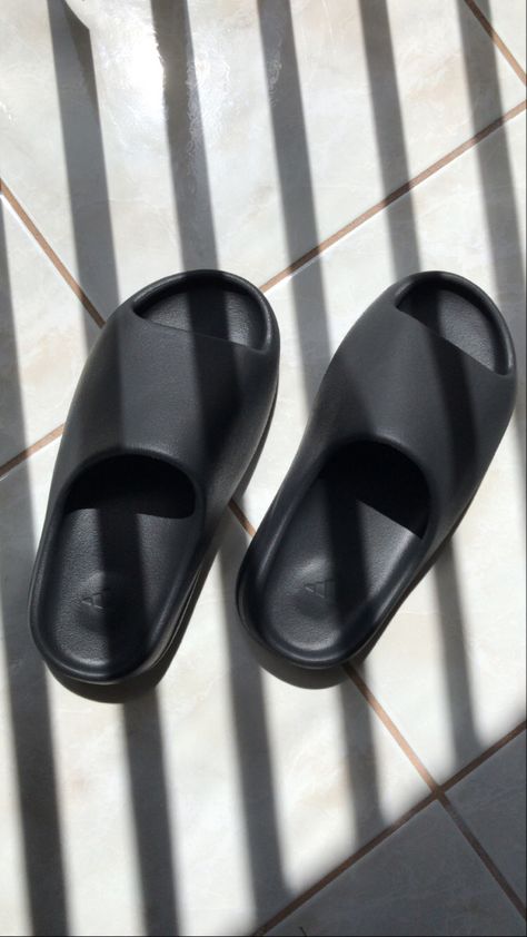 Yeezy Slides, Outfits Black, Onyx, Slides, Quick Saves, Black