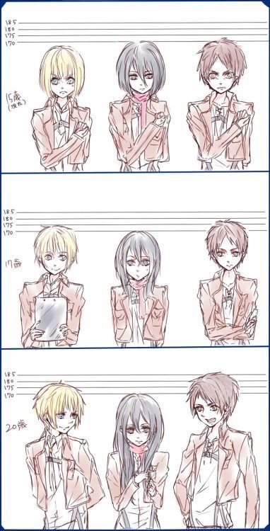 Height Tips, Mothers Day Drawings, Mikasa Armin, Attack On Titan Comic, Hxh Characters, Attack On Titan Ships, Animes To Watch, Attack On Titan Funny, Eren And Mikasa