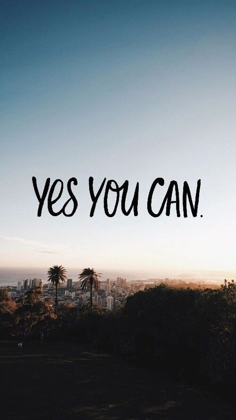 Yes you can Yes You Can, Motivasi Diet, Pagan Magic, Inspirational Quotes Wallpapers, Motivational Quotes Wallpaper, Study Motivation Quotes, You Can, Healing Crystals, Cute Quotes