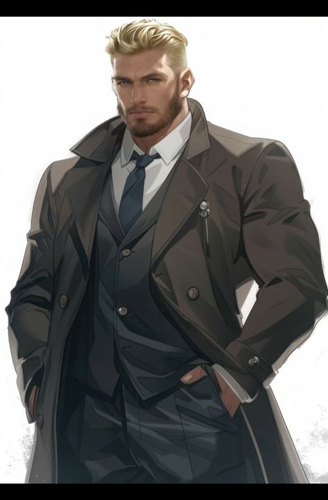 Anime Guy Beard, Modern Character Design Male, Modern Male Character Art, Russian Character Design, Clothing Shading, Cyberpunk Character Male, Stocky Men, Rose Glasses, Russian Men