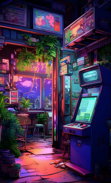 Cyberpunk House, Monk Mode, Chill Wallpaper, Lockscreen Ideas, Pixel Art Background, Amoled Wallpapers, Wallpapers Phone, 8bit Art, New Retro Wave