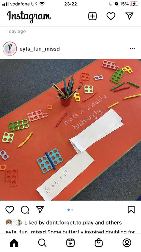 Maths Provocations Year 1, Eyfs Doubles Activities, Doubling Eyfs, Eyfs Minibeasts, Continuous Provision Year 1, Reception Maths, Foundation Maths, Eyfs Outdoor, Math Doubles