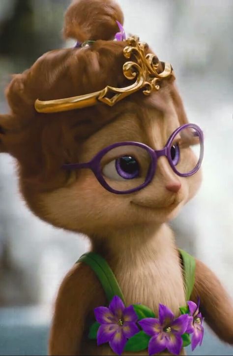 Jeanette Chipette, Alvin And The Chipmunks Chipwrecked, Purple Cartoon Characters, Alvin And Chipmunks Movie, Chipmunks Movie, The Chipettes, I Am Her, Alvin And The Chipmunks, Aesthetic Grunge Outfit