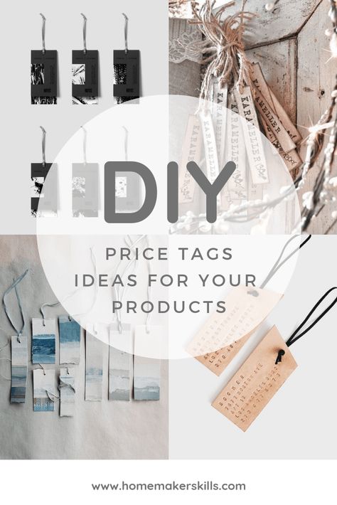 DIY Price Tag Ideas for Professional Craft Businesses - what an important way to upgrade your brand that you can do right now! Price Tag Ideas, Can Craft Ideas, Diy Hang Tags, Price Tag Design, Selling Ideas, Jewelry Logo Design, Booth Displays, Creative Gift Wraps, Tag Ideas