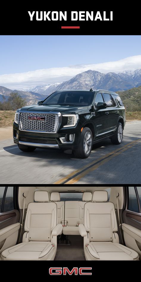 Distinctly Crafted - GMC Yukon Denali Vision List, Gmc Suv, Gmc Yukon Denali, Yukon Denali, New Interior Design, Car Goals, Luxury Homes Dream Houses, Luxury Suv, Gmc Yukon