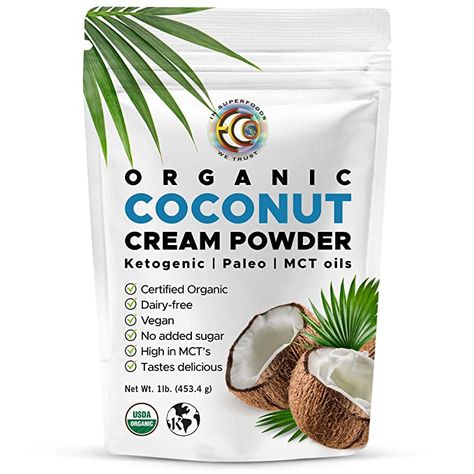 Amazon.com : Earth Circle Organics - Organic Coconut Cream | Milk Powder, Perfect Keto Coffee Creamer - High in MCT Oil, Vegan, No Added Sugar, Gluten and Dairy Free - 1 Pound : Grocery & Gourmet Food Paleo Coffee Creamer, Best Coffee Creamer, Paleo Coffee, Keto Coffee Creamer, Powder Coffee Creamer, Keto Coffee, Gluten And Dairy Free, Coconut Milk Powder, Perfect Keto